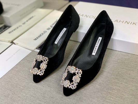 Hangisi Ballet Flats With Crystals